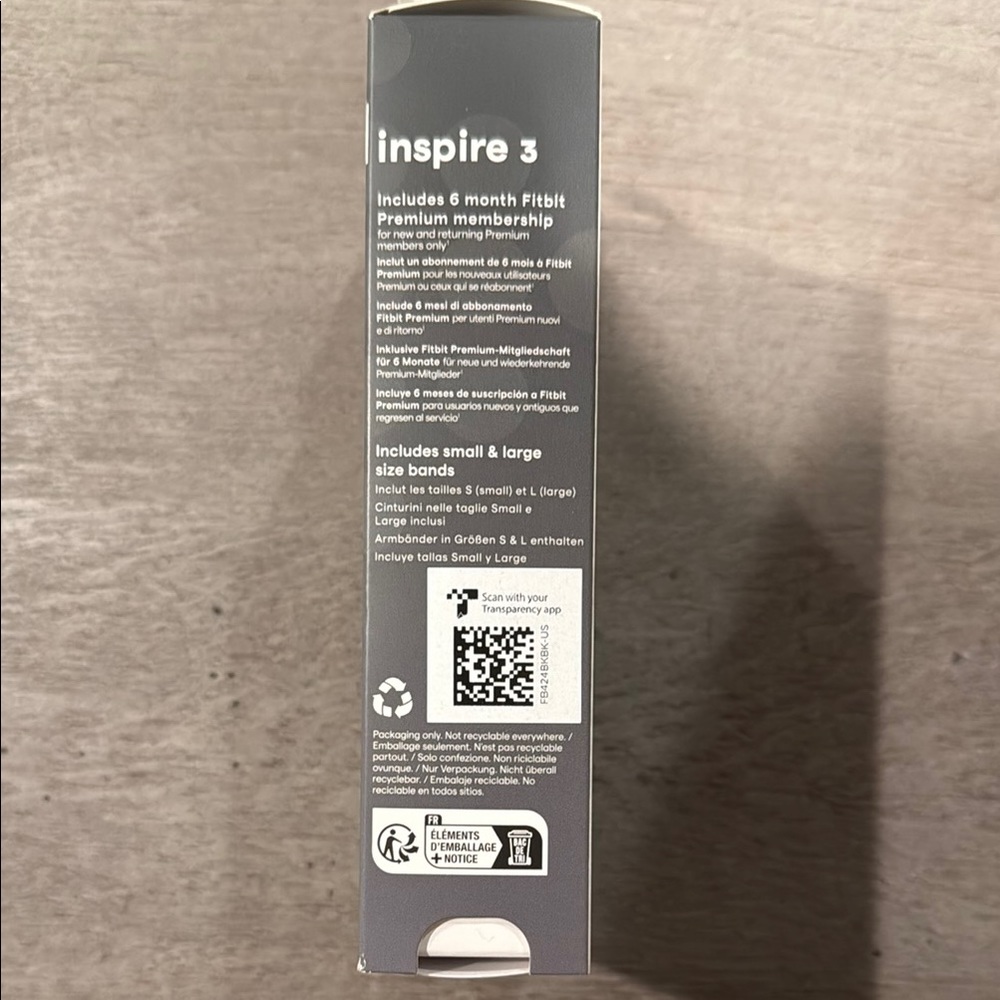 Fitbit Inspire 3 Midnight Black Smartwatch - Picture 2 of 6